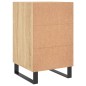 vidaXL Mesita de noche madera de ingeniería roble Sonoma 40x40x66 cm vidaXL Mesita de noche madera de ingeniería roble Sonoma 40x40x66 cm