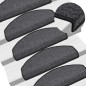 vidaXL Alfombrillas de escalera 10 unidades gris antracita 65x24x4 cm vidaXL Alfombrillas de escalera 10 unidades gris antracita 65x24x4 cm