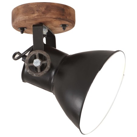 vidaXL Lámparas industriales de pared/techo 2 uds negro 20x25 cm E27