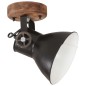 vidaXL Lámparas industriales de pared/techo 2 uds negro 20x25 cm E27 vidaXL Lámparas industriales de pared/techo 2 uds negro 20x25 cm E27