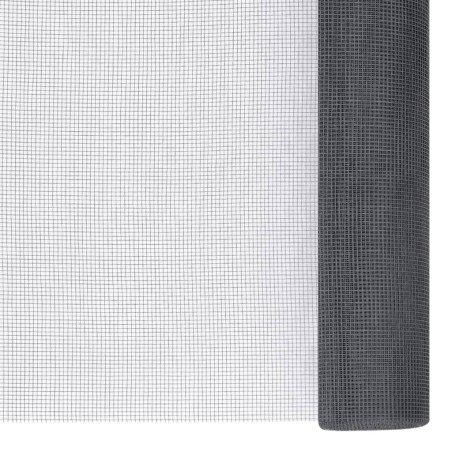 vidaXL Malla mosquitera de fibra de vidrio gris 80x500 cm