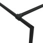 vidaXL Mampara de ducha vidrio ESG transparente negro 140x195 cm
