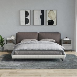 vidaXL Mesitas de noche 2 unidades gris hormigón 40x35x50 cm