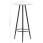 vidaXL Mesa alta de cocina MDF blanco 60x107,5 cm vidaXL Mesa alta de cocina MDF blanco 60x107,5 cm