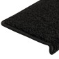 vidaXL Alfombrillas de escalera 10 unidades negro 65x21x4 cm vidaXL Alfombrillas de escalera 10 unidades negro 65x21x4 cm