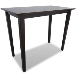 vidaXL Mesa alta de madera marrón 