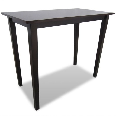 vidaXL Mesa alta de madera marrón 