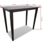 vidaXL Mesa alta de madera marrón vidaXL Mesa alta de madera marrón
