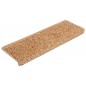 vidaXL Alfombras de peldaños de escalera 15 uds beige 65x21x4 cm vidaXL Alfombras de peldaños de escalera 15 uds beige 65x21x4 cm