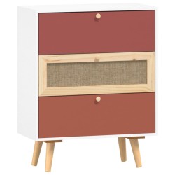 vidaXL Aparador con cajones madera contrachapada 60x30x75 cm