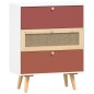 vidaXL Aparador con cajones madera contrachapada 60x30x75 cm vidaXL Aparador con cajones madera contrachapada 60x30x75 cm