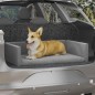 vidaXL Cama de maletero coche para perros aspecto lino gris 110x70 cm vidaXL Cama de maletero coche para perros aspecto lino gris 110x70 cm
