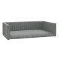 vidaXL Cama de maletero coche para perros aspecto lino gris 110x70 cm vidaXL Cama de maletero coche para perros aspecto lino gris 110x70 cm