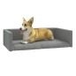 vidaXL Cama de maletero coche para perros aspecto lino gris 110x70 cm vidaXL Cama de maletero coche para perros aspecto lino gris 110x70 cm