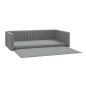 vidaXL Cama de maletero coche para perros aspecto lino gris 110x70 cm vidaXL Cama de maletero coche para perros aspecto lino gris 110x70 cm