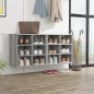 vidaXL Mueble zapatero 2 uds color gris Sonoma 52,5x30x50 cm vidaXL Mueble zapatero 2 uds color gris Sonoma 52,5x30x50 cm