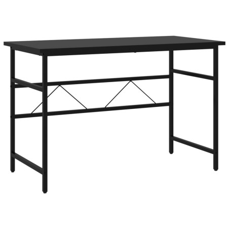 vidaXL Escritorio para ordenador de MDF y metal negro 105x55x72 cm