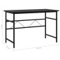 vidaXL Escritorio para ordenador de MDF y metal negro 105x55x72 cm vidaXL Escritorio para ordenador de MDF y metal negro 105x55x72 cm