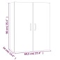 vidaXL Armario colgante contrachapada blanco brillo 69,5x34x90 cm vidaXL Armario colgante contrachapada blanco brillo 69,5x34x90 cm