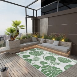 vidaXL Alfombra de exterior PP verde 120x180 cm
