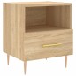 vidaXL Mesita de noche madera de ingeniería roble Sonoma 40x35x47,5 cm vidaXL Mesita de noche madera de ingeniería roble Sonoma 40x35x47,5 cm