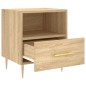 vidaXL Mesita de noche madera de ingeniería roble Sonoma 40x35x47,5 cm vidaXL Mesita de noche madera de ingeniería roble Sonoma 40x35x47,5 cm