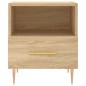 vidaXL Mesita de noche madera de ingeniería roble Sonoma 40x35x47,5 cm vidaXL Mesita de noche madera de ingeniería roble Sonoma 40x35x47,5 cm