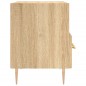 vidaXL Mesita de noche madera de ingeniería roble Sonoma 40x35x47,5 cm vidaXL Mesita de noche madera de ingeniería roble Sonoma 40x35x47,5 cm