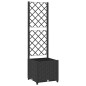 vidaXL Jardinera con enrejado PP negro 40x40x136 cm vidaXL Jardinera con enrejado PP negro 40x40x136 cm