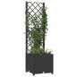 vidaXL Jardinera con enrejado PP negro 40x40x136 cm vidaXL Jardinera con enrejado PP negro 40x40x136 cm