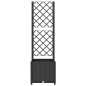 vidaXL Jardinera con enrejado PP negro 40x40x136 cm vidaXL Jardinera con enrejado PP negro 40x40x136 cm