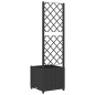 vidaXL Jardinera con enrejado PP negro 40x40x136 cm vidaXL Jardinera con enrejado PP negro 40x40x136 cm