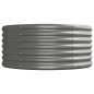 vidaXL Jardinera arriate acero recubrimiento polvo gris 296x80x36 cm vidaXL Jardinera arriate acero recubrimiento polvo gris 296x80x36 cm