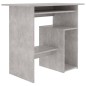 vidaXL Escritorio de madera contrachapada gris hormigón 80x45x74 cm vidaXL Escritorio de madera contrachapada gris hormigón 80x45x74 cm