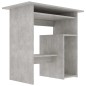 vidaXL Escritorio de madera contrachapada gris hormigón 80x45x74 cm vidaXL Escritorio de madera contrachapada gris hormigón 80x45x74 cm