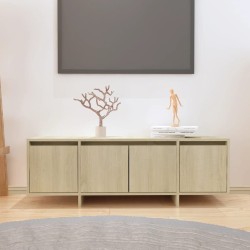 vidaXL Mueble para TV madera contrachapada roble Sonoma 120x30x40,5 cm