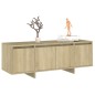 vidaXL Mueble para TV madera contrachapada roble Sonoma 120x30x40,5 cm vidaXL Mueble para TV madera contrachapada roble Sonoma 120x30x40,5 cm