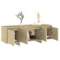 vidaXL Mueble para TV madera contrachapada roble Sonoma 120x30x40,5 cm vidaXL Mueble para TV madera contrachapada roble Sonoma 120x30x40,5 cm
