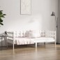 vidaXL Sofá cama madera maciza de pino blanco 80x200 cm