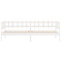 vidaXL Sofá cama madera maciza de pino blanco 80x200 cm