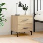 vidaXL Mesita de noche madera de ingeniería roble Sonoma 40x35x47,5 cm vidaXL Mesita de noche madera de ingeniería roble Sonoma 40x35x47,5 cm