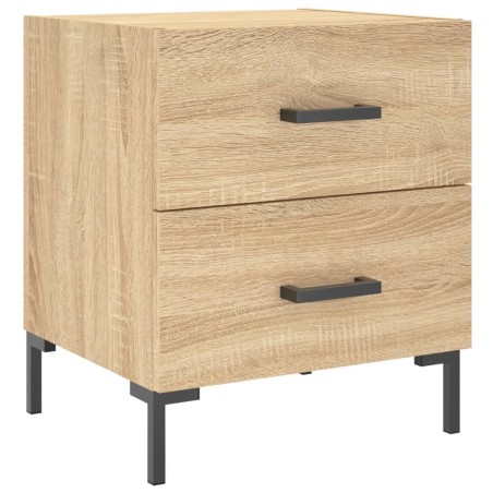 vidaXL Mesita de noche madera de ingeniería roble Sonoma 40x35x47,5 cm