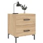 vidaXL Mesita de noche madera de ingeniería roble Sonoma 40x35x47,5 cm vidaXL Mesita de noche madera de ingeniería roble Sonoma 40x35x47,5 cm
