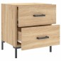 vidaXL Mesita de noche madera de ingeniería roble Sonoma 40x35x47,5 cm vidaXL Mesita de noche madera de ingeniería roble Sonoma 40x35x47,5 cm