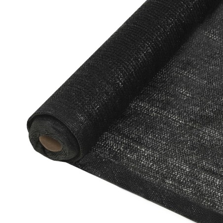 vidaXL Red de privacidad HDPE negro 1,5x10 m 150 g/m²