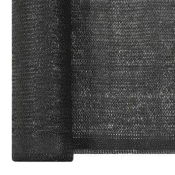 vidaXL Red de privacidad HDPE negro 1,5x10 m 150 g/m²