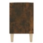 vidaXL Mueble de TV patas madera maciza roble ahumado 103,5x30x50 cm vidaXL Mueble de TV patas madera maciza roble ahumado 103,5x30x50 cm