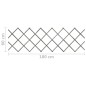 vidaXL Vallas enrejado 5 uds madera maciza de abeto gris 180x60 cm vidaXL Vallas enrejado 5 uds madera maciza de abeto gris 180x60 cm