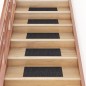 vidaXL Alfombrilla autoadhesiva escalera 15 uds negro 60x25 cm vidaXL Alfombrilla autoadhesiva escalera 15 uds negro 60x25 cm