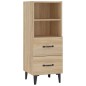 vidaXL Aparador madera contrachapada color roble Sonoma 34,5x34x90 cm vidaXL Aparador madera contrachapada color roble Sonoma 34,5x34x90 cm
